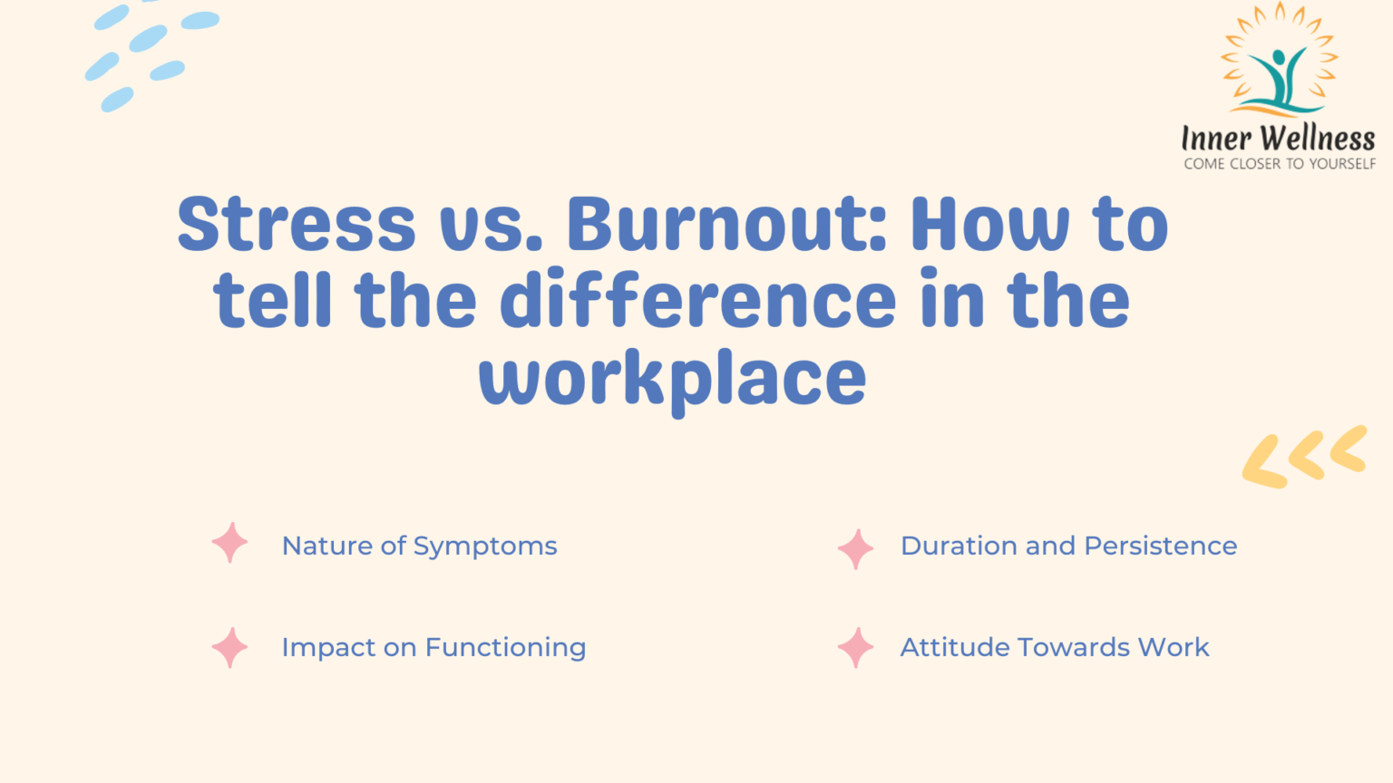 Stress vs. Burnout: How to tell the difference in the workplace - Inner ...